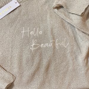 NWT Gilli Hello Beautiful sweater Small.